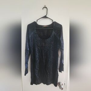 Ed Hardy Black Snake Long Sleeve Dress 🐉